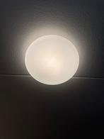 Massive Plafondlamp - Melkglas & Metaal, Huis en Inrichting, Lampen | Plafondlampen, Ophalen of Verzenden, Gebruikt, Glas