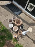 Diverse bloempotten en tuindecoratie, Ophalen, Overige materialen, Gebruikt, Tuin