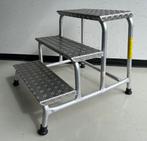Plateautrap / Bordestrap Aluminium 3 treden 60cm, Doe-het-zelf en Verbouw, Ladders en Trappen, Ophalen, Gebruikt, Trap, Onbekend
