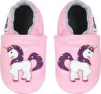 Koopje! Roze leren babyslofjes van Baby-Slofje unicorn, Ophalen of Verzenden, Nieuw, Meisje, Slofjes