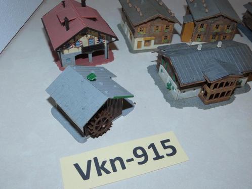 Vk-915 N Spoor Scenery Kavel Chalets en Bergwoningen 02, Hobby en Vrije tijd, Modeltreinen | N-Spoor, Gebruikt, Brug, Tunnel of Gebouw