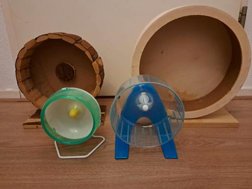 Verschillende radjes  voor je hamster, Dieren en Toebehoren, Knaagdieren en Konijnen | Toebehoren, Gebruikt, Loopwiel of Rad, Ophalen of Verzenden