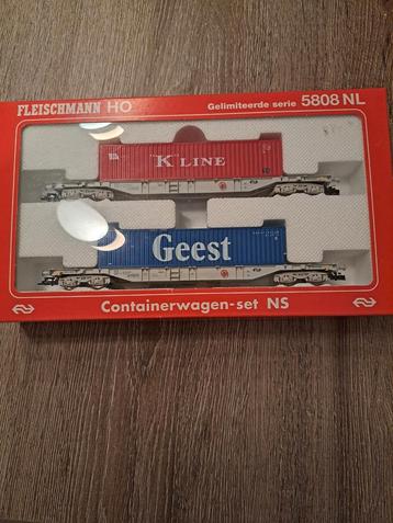 Fleischmann HO Containerwagenset NS 5808 NL beschikbaar voor biedingen