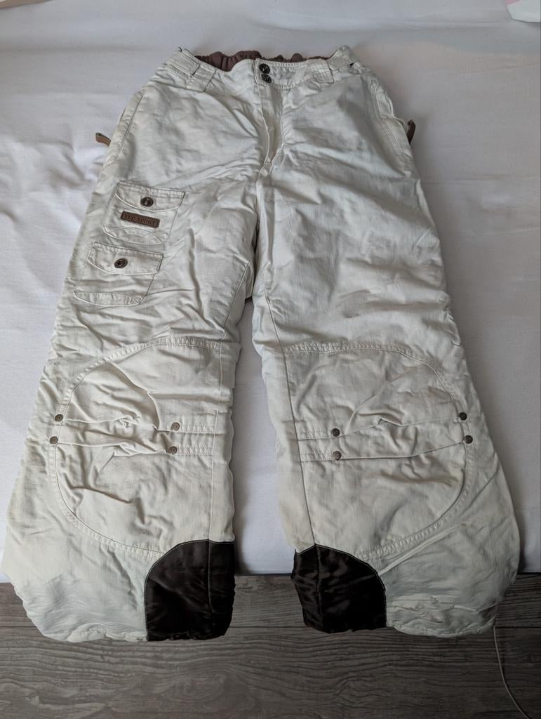 Witte skibroek sneeuwbroek maat 164, Broek, Gebruikt, Yep Yep, Jongen of Meisje