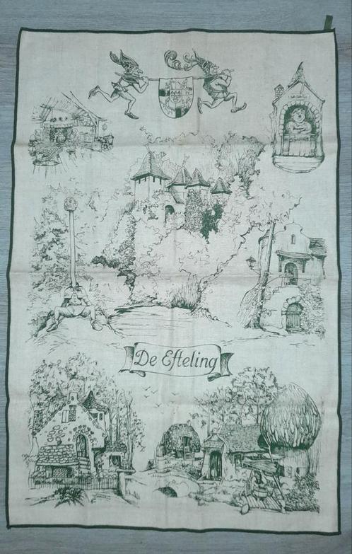 Oud Efteling linnen doek van rond 1980, Verzamelen, Efteling, Zo goed als nieuw, Overige typen, Ophalen
