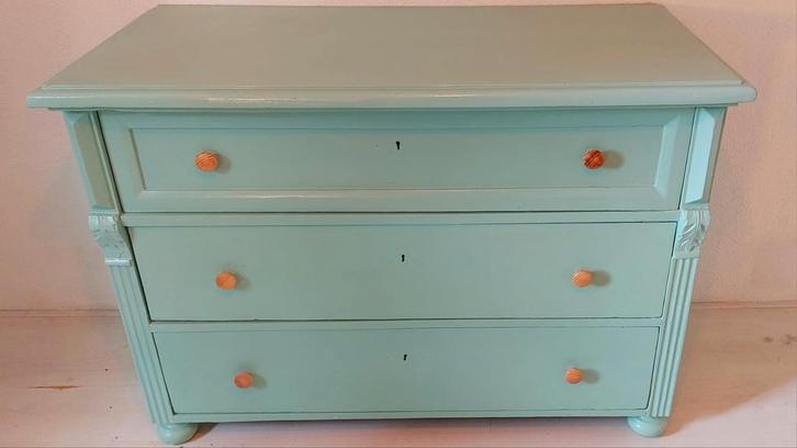Houten Commode / Ladekast, Huis en Inrichting, Kasten | Dressoirs, Gebruikt, 50 tot 100 cm, 25 tot 50 cm, Met lade(s), Overige houtsoorten