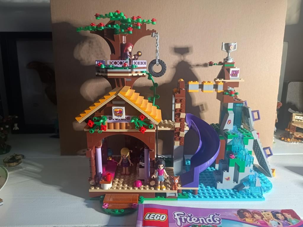 Lego Friends boomhut 41122, Ophalen of Verzenden, Zo goed als nieuw, Complete set, Lego