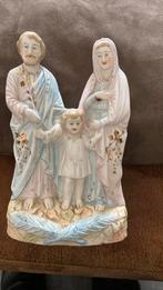 Heiligenbeeld heilige Familie biscuit porselein, antiek, Ophalen of Verzenden