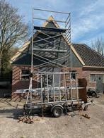 Skyworks Rolsteiger met Aanhanger, Doe-het-zelf en Verbouw, Steigers, Ophalen, Gebruikt, Rolsteiger of Kamersteiger, 5 meter of hoger