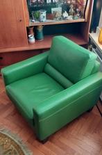 Heerlijk zittende groene leren fauteuil
Design, Ophalen, Eenpersoons, 75 tot 100 cm, Zo goed als nieuw