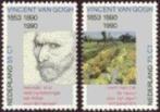 2 postzegels van Vincent van Gogh (zie foto), Verzenden, Na 1940, Postfris