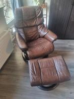 Stressless fauteuil met hocker, Huis en Inrichting, Fauteuils, Ophalen, Gebruikt, 75 tot 100 cm