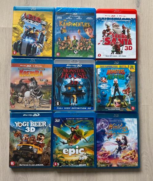 Blu Ray | Collectie van 9x 3D Blu-ray’s voor €45 | Animatie, Cd's en Dvd's, Blu-ray, Zo goed als nieuw, Tekenfilms en Animatie