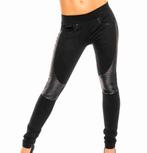 NIEUW Tregging broek mooie accenten, zwart maat S, LD Style, Zwart, Nieuw, Ophalen of Verzenden
