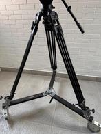 Manfrotto video statief met dolly, Audio, Tv en Foto, Fotografie | Statieven en Balhoofden, Ophalen, Gebruikt, Minder dan 150 cm