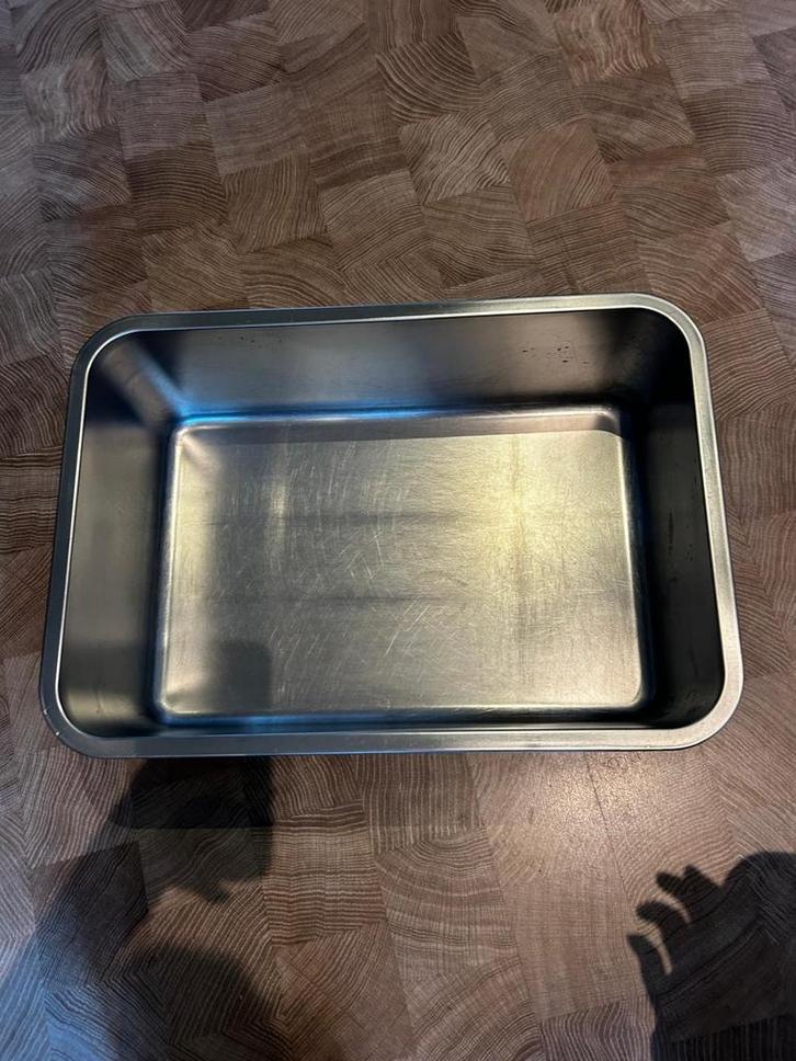 Roestvrije stalen kattenbak XL, Dieren en Toebehoren, Kattenbakken, Zo goed als nieuw, Open, Ophalen