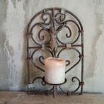 Muurkandelaar wandkandelaar roest ornament 34x22cm *Etage3*, Gebruikt, ., Ophalen of Verzenden, .