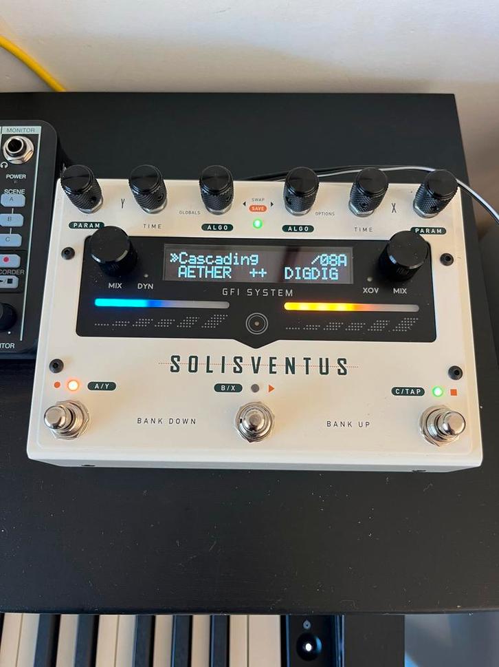 GFI System Solis Ventus dual engine reverb delay, Muziek en Instrumenten, Effecten, Zo goed als nieuw, Reverb, Ophalen of Verzenden