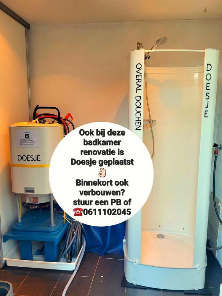Nooddouche Te Huur Noordkop, Doe-het-zelf en Verbouw, Sanitair, Nieuw, Douche, Ophalen