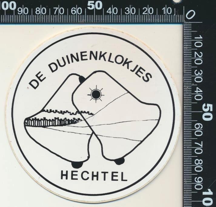 Sticker: De Duinenklokjes - Hechtel, Verzamelen, Stickers, Zo goed als nieuw, Bedrijf of Vereniging, Ophalen of Verzenden