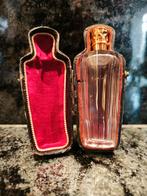 Orgineel compleet antiek parfumflesje in foudraal, Ophalen of Verzenden