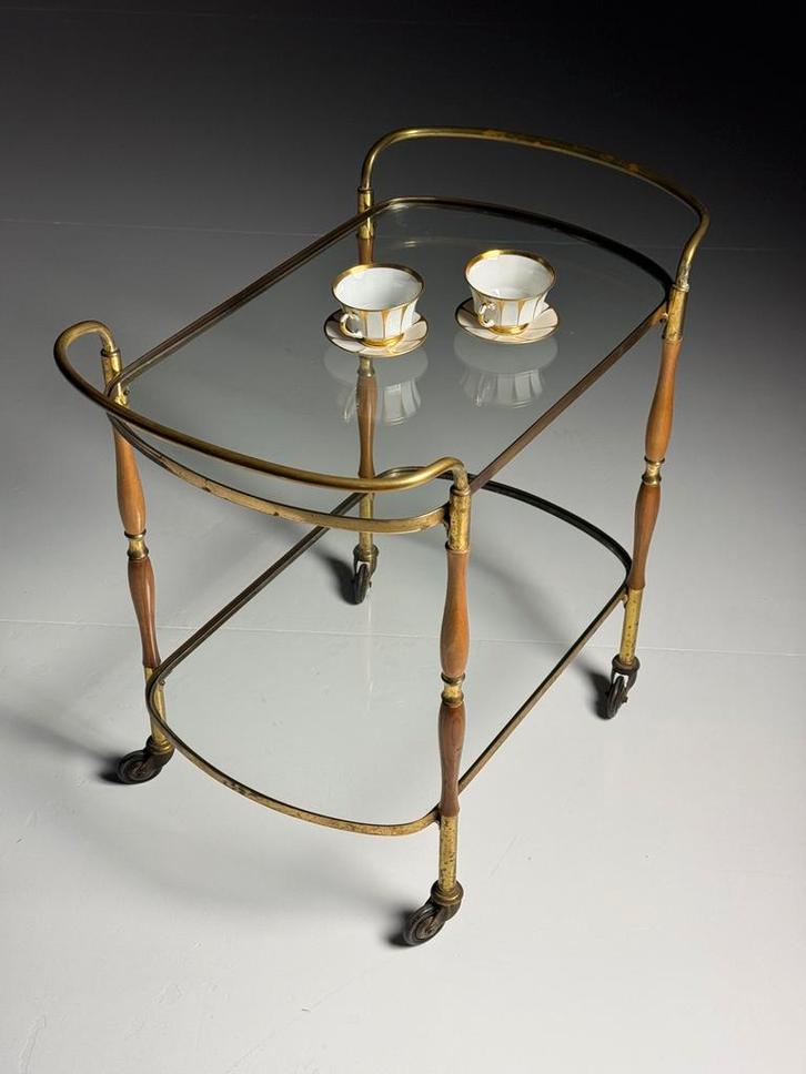 Italiaanse serveerwagen trolley, Antiek en Kunst, Antiek | Meubels | Tafels, Ophalen