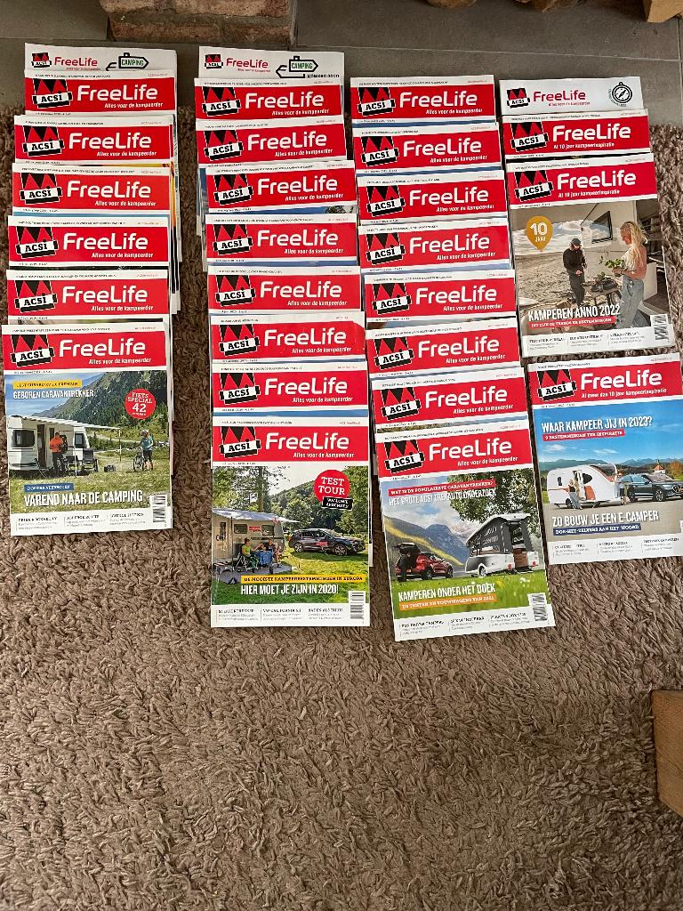 Collectie ACSI freelife bladen, Ophalen of Verzenden, Gelezen, Sport en Vrije tijd