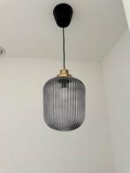 SOLKLINT Hanglamp - Messing/Grijs Glas - 22cm, Huis en Inrichting, Lampen | Hanglampen, Ophalen, Zo goed als nieuw, Glas, Modern