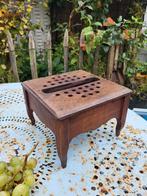 Oud frans brocante houten stoofje/ allegonda, Ophalen of Verzenden