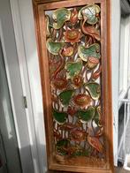 Oud Teakhouten Wandpaneel Thailand 30x40, Verzenden