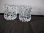 Design waxinelichthouders, Huis en Inrichting, Ophalen of Verzenden, Glas, Overige stijlen, Glas of Glazen