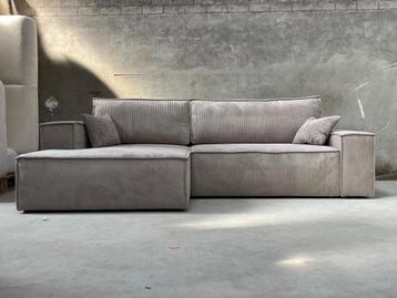 !!ACTIE!! Naduvi Hoekbank Galine New Links Beige beschikbaar voor biedingen