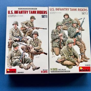 MiniArt US Infantry Tank Riders set 1/35 35407 53035 beschikbaar voor biedingen