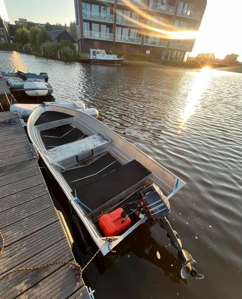 Prachtig aluminium boot setje met 4 takt motor, Watersport en Boten, Bootonderdelen, Zo goed als nieuw, Overige typen, Motorboot