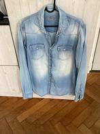 Spijkerblouse, He by mango, Blauw, Gedragen, Halswijdte 39/40 (M)