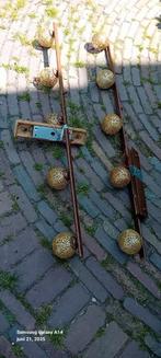 Paul Neuhaus 2 Hanglampen Greta Roestkleur 5 metalen bollen, Huis en Inrichting, Ophalen, Gebruikt, 75 cm of meer