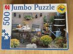 Jumbo 01430 puzzel tuin met happy code achterop, Ophalen of Verzenden, 500 t/m 1500 stukjes, Zo goed als nieuw, Legpuzzel