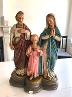 Zeer mooi brocante heilig familie beeld, Maria, Jozef, Jezus, Antiek en Kunst, Ophalen of Verzenden