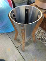 RVS pot, Ophalen of Verzenden, Gebruikt, Rond, Metaal