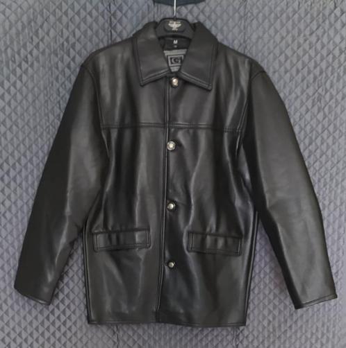 SALE : voorjaars 3/4 jas zwart leder in de maat M :, Kleding | Heren, Jassen | Zomer, Nieuw, Maat 48/50 (M), Zwart, Ophalen of Verzenden