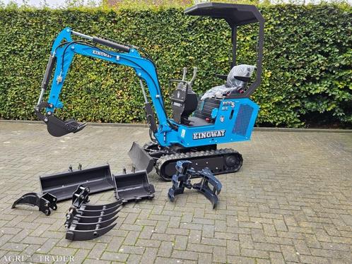 Minigraafmachine graafmachine ECO5 met tuinset NIEUW KINGWAY, Zakelijke goederen, Machines en Bouw | Kranen en Graafmachines, Graafmachine