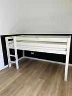 Hoogslaper 90x200 wit hout, Ophalen, Zo goed als nieuw, Hoogslaper