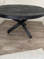 Tafel mangohout rond 140, Huis en Inrichting, Tafels | Eettafels, Ophalen, Gebruikt, 50 tot 100 cm, 100 tot 150 cm