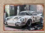 Vintage Porsche 911 metalen bord formaat A4 (21x29 cm), Verzenden, Nieuw, Porsche, Bumper