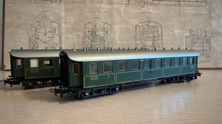 Marklin 4135 en 4136, Hobby en Vrije tijd, Modeltreinen | H0, Zo goed als nieuw, Wagon, Wisselstroom, Märklin, Ophalen of Verzenden