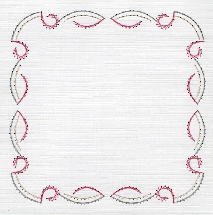 geborduurde oplegkaart nr  90, Hobby en Vrije tijd, Kaarten | Zelf maken, Nieuw, Blanco kaart of Basiskaart, Overige thema's, Ophalen of Verzenden