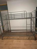 Stevig metalen stapelbed voor 2 personen – €150, Ophalen, Gebruikt, 90 cm, Tweepersoons