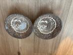 2 x grijs/zwart , Old English Ironstone, schalen, Ophalen of Verzenden
