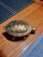 Vintage Koperen schildpad Snuisterij doosje, Antiek en Kunst, Ophalen of Verzenden, Koper