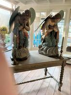2 antieke kerk engelen, Antiek en Kunst, Ophalen